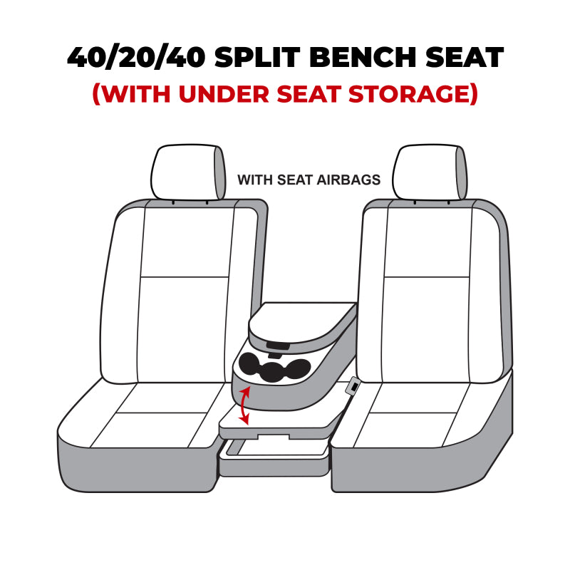Covercraft 13-16 Dodge Ram Waterproof Polyester SeatSaver Custom Front Row Seat Covers - Grey