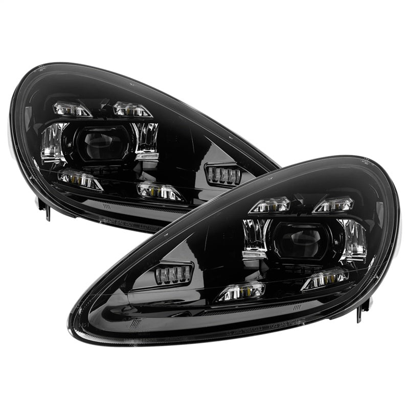 Spyder 11-14 Porsche Cayenne High-Power LED Headlights - Black (PRO-YD-PCAY11AP-BK)