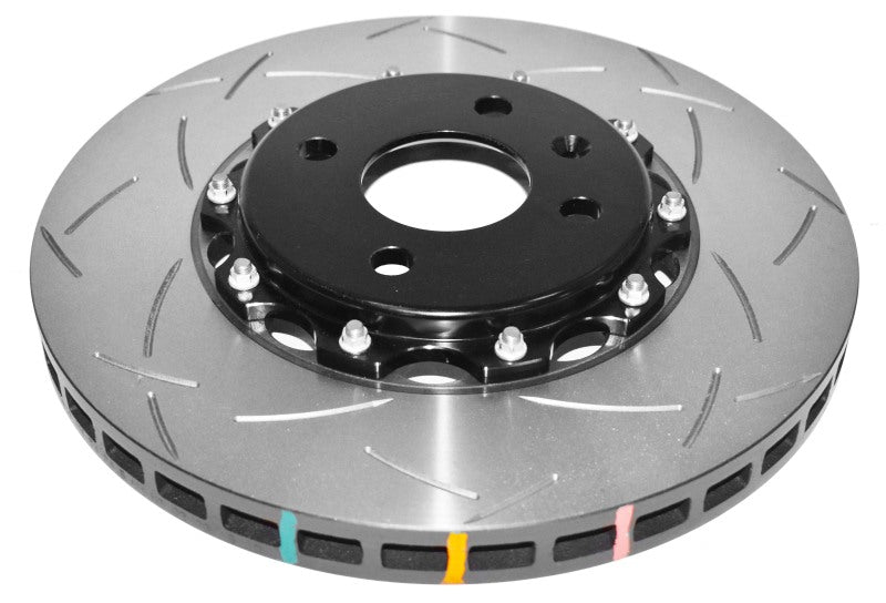 DBA 2012 Lotus Exige Front Slotted 5000 Series 2 Piece Rotor Assembled w/ Black Hat