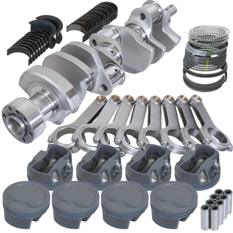 Eagle Chevy LT1 350 1Pc 3.750in Crank 6.000in H-Beam -16cc Inv Dome 4.060in Piston Rotating Assembly