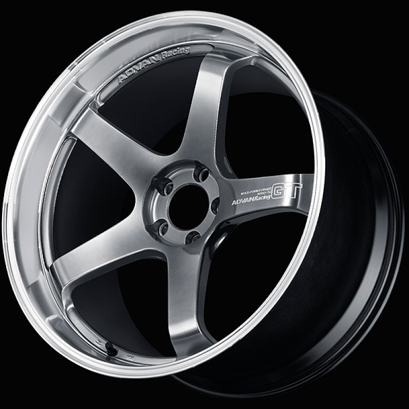 Advan GT Premium Version 20x10.5 / +24 ET / 5x114.3 / 73mm Bore / Machining and Hyper Platinum Black