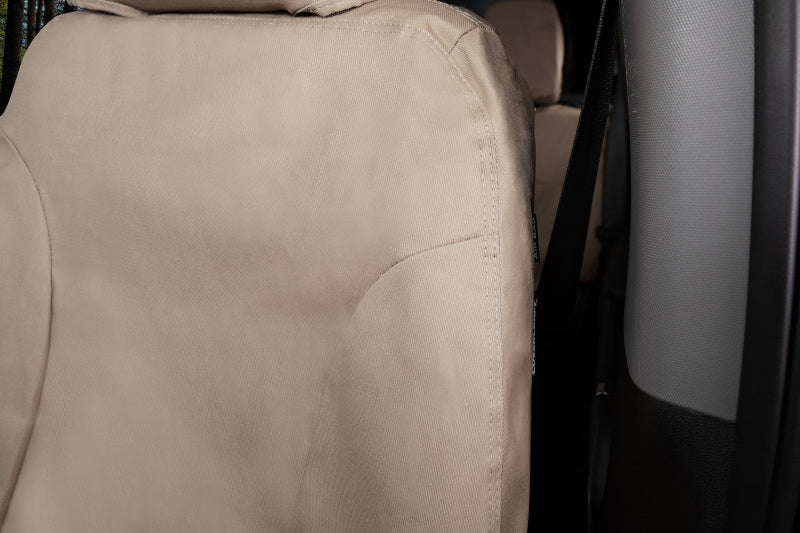 Covercraft 15-26 Ford Transit Polycotton SeatSaver Custom Third Row Seat Covers-Taupe
