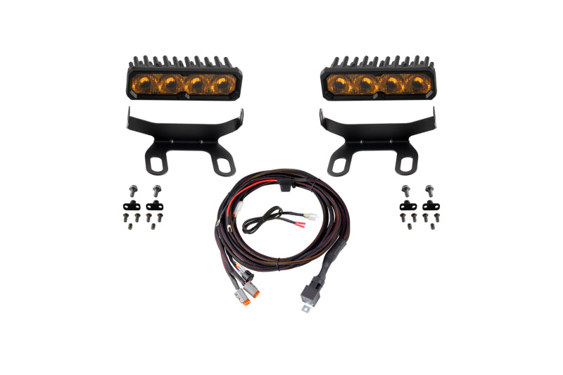 Diode Dynamics 2013-2018 Ram 1500 Ram Standard SS6 Sport LED Kit Yellow Driving 3000K