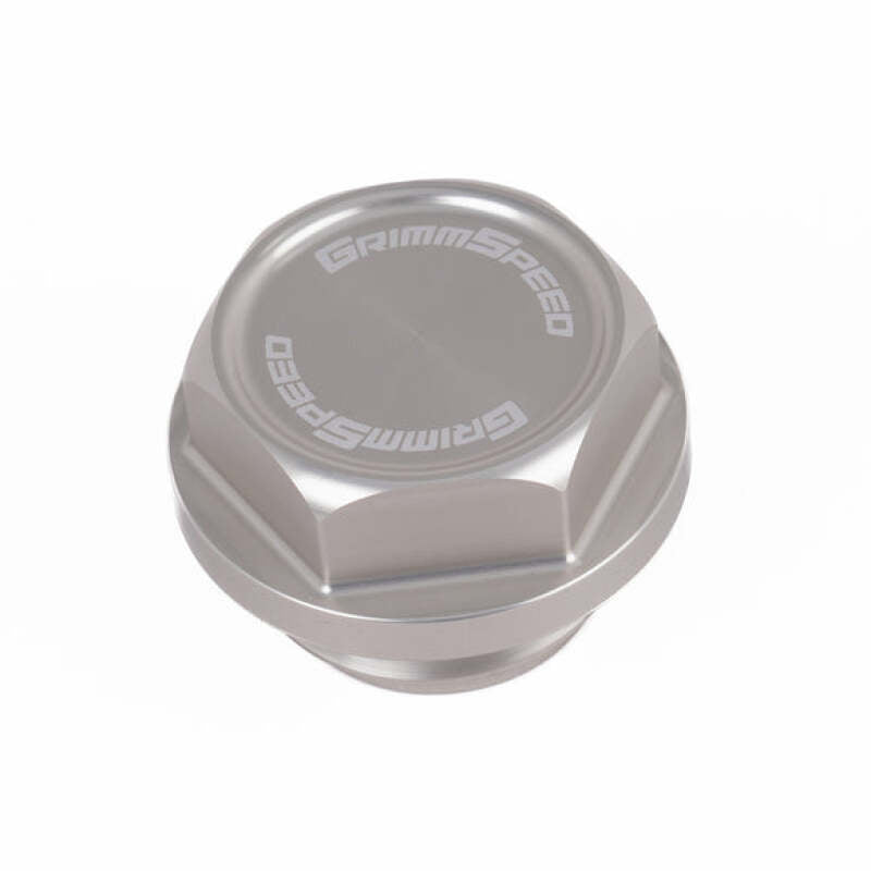 GrimmSpeed 89-22 Subaru All Models Bolt Oil Caps - Silver
