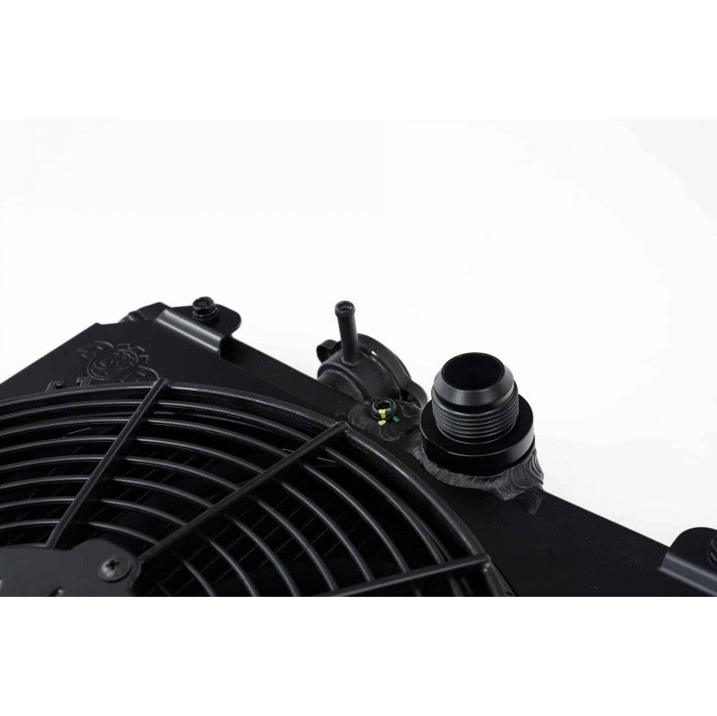 CSF 2858XB Half Cooling Radiator with 12″ SPAL Fan (black) for MITSUBISHI Evolution 7/8/9 Photo-3 