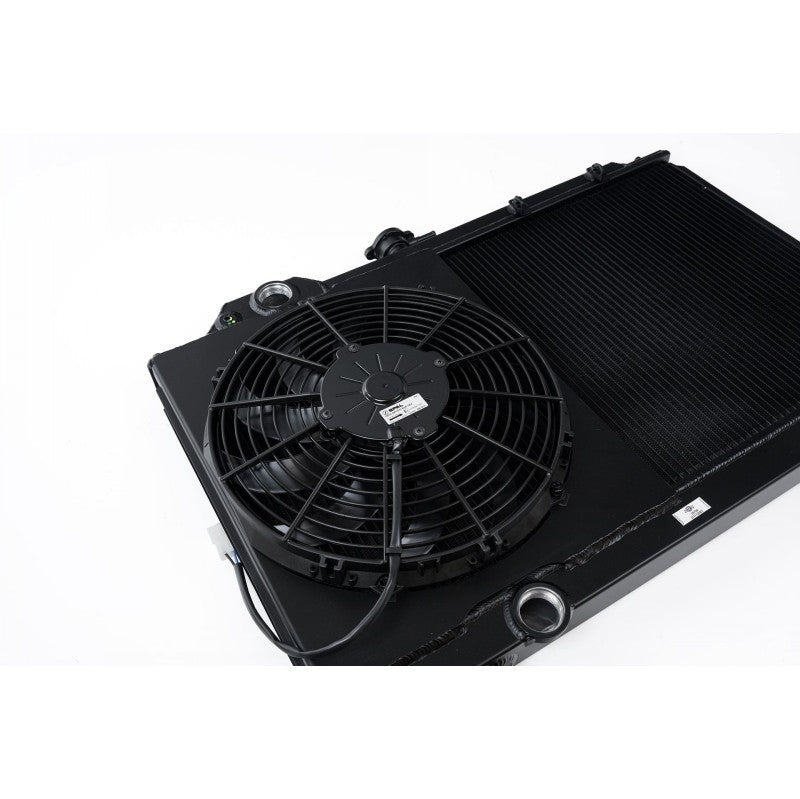 CSF 7075B Full Size Slim All Aluminum Radiator with 12-inch SPAL Fan and Shroud (black) for MITSUBISHI Lancer Evolution 4/5/6/7/8/9 1996-2007 Photo-2 