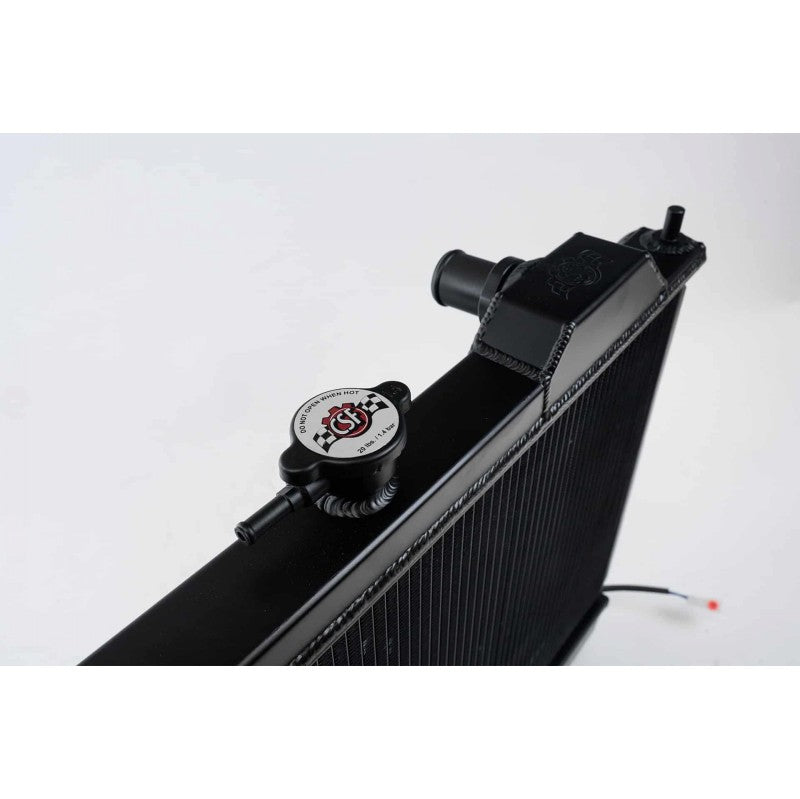 CSF 7075B Full Size Slim All Aluminum Radiator with 12-inch SPAL Fan and Shroud (black) for MITSUBISHI Lancer Evolution 4/5/6/7/8/9 1996-2007 Photo-3 