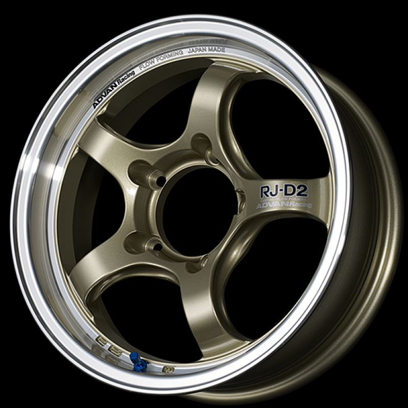 Advan RG-D2 17x7.5 / +35 Offset / 4x98 / 58mm Bore / Machining and Champagne Gold