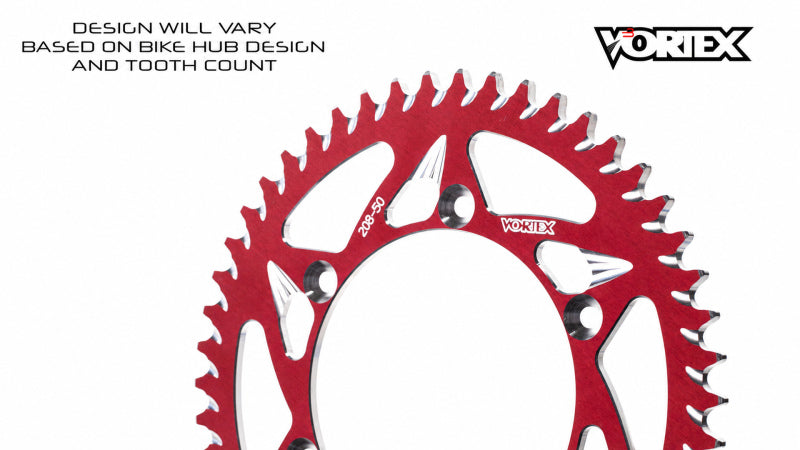 Vortex Racing 49 Tooth 520 Rear Sprocket - Red