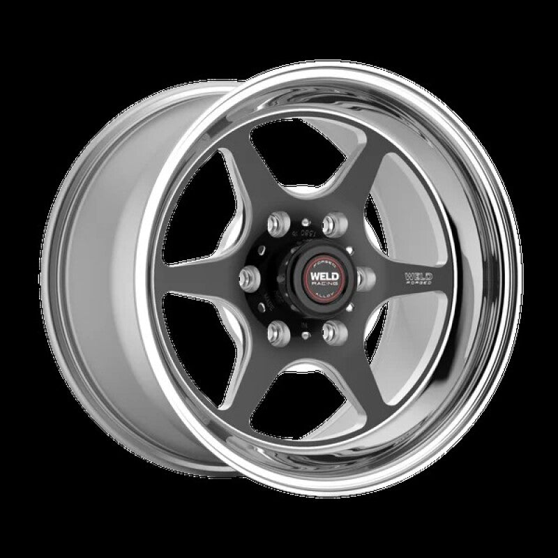 Weld S79 HD S79 20x8in / 6x139.7 BP / 5.5in BS Black Center - Polished Shell Wheel