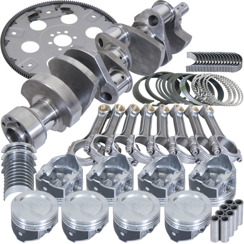 Eagle Chevy LT1350 1Pc 3.750in Crank 5.700in I-Beam Rods 4.000in Pistons 168 Tooth FP Bal Assembly