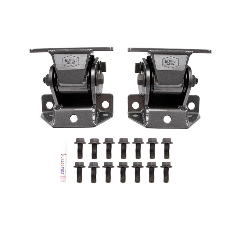 Wehrli 11-16 Chevrolet Duramax LML Heavy Duty Engine Mount - Gloss Black