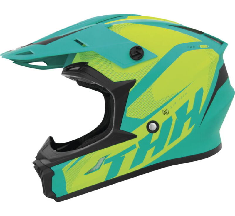 THH Helmets T710XR Airtech Teal/Yellow - XL