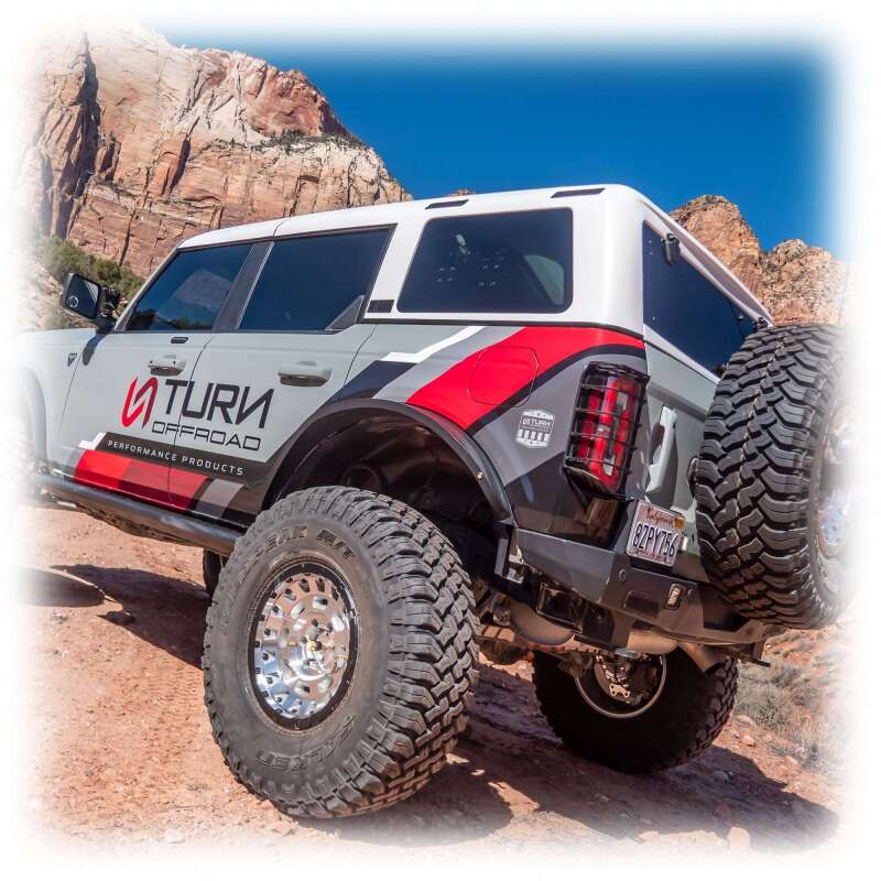 Turn Offroad 21-26 Ford Bronco Hard Top (4 Door) White/Black Foam Headliner/Wiper & Defrost