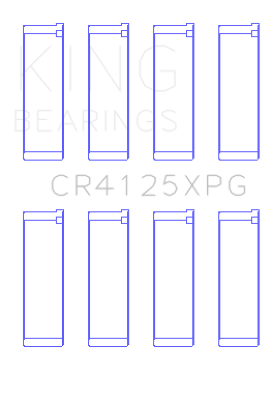 King Subaru EJ20/EJ22/EJ25 (Suites 52mm Journal Size) Tri-Metal Perf Rod Bearing Set - Size STDX