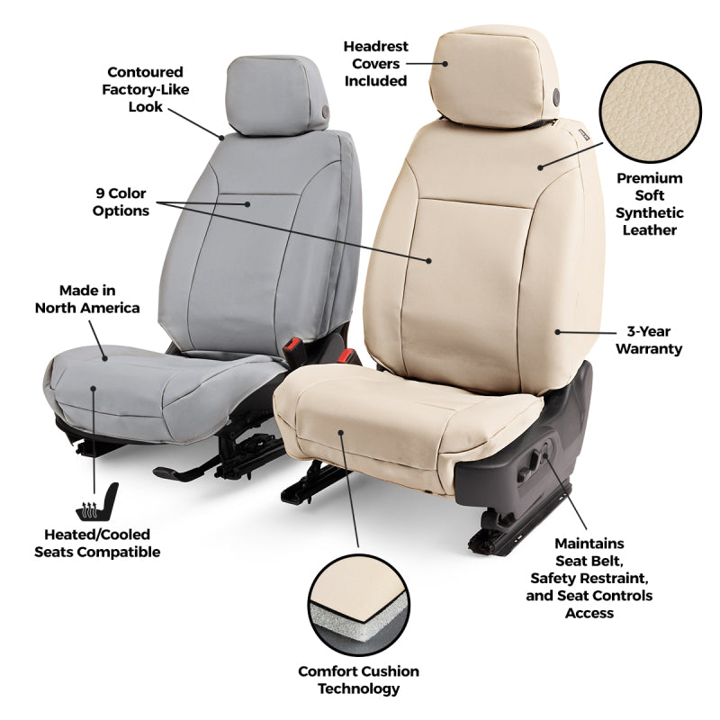 Covercraft 23-26 Toyota Corolla Leatherette PrecisionFit Custom Second Row Seat Covers