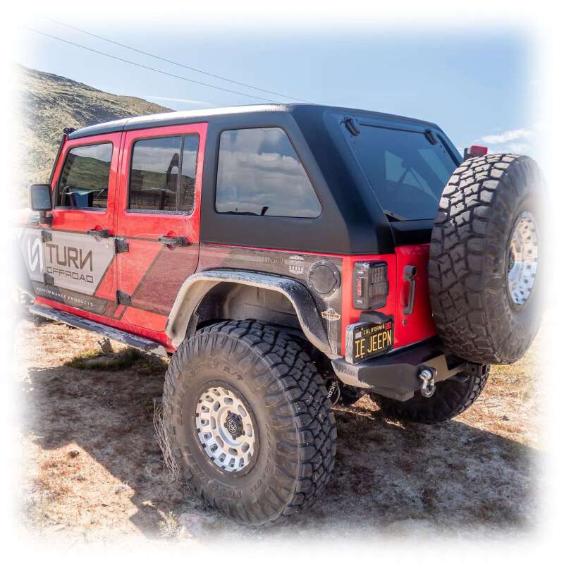 Turn Offroad 07-18 Jeep JK 2 Door Fastback Hardtop 4-Piece White