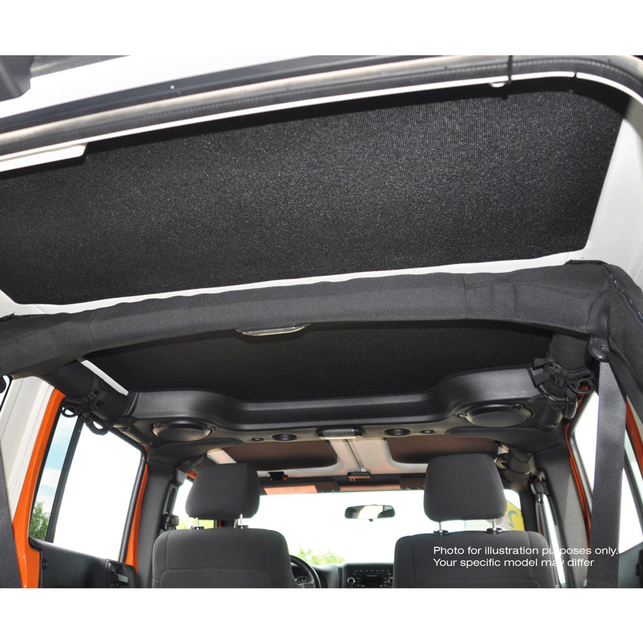 DEI 50172 Black Leather Look Headliner Only for JEEP Wrangler JL 4-Door Photo-5 