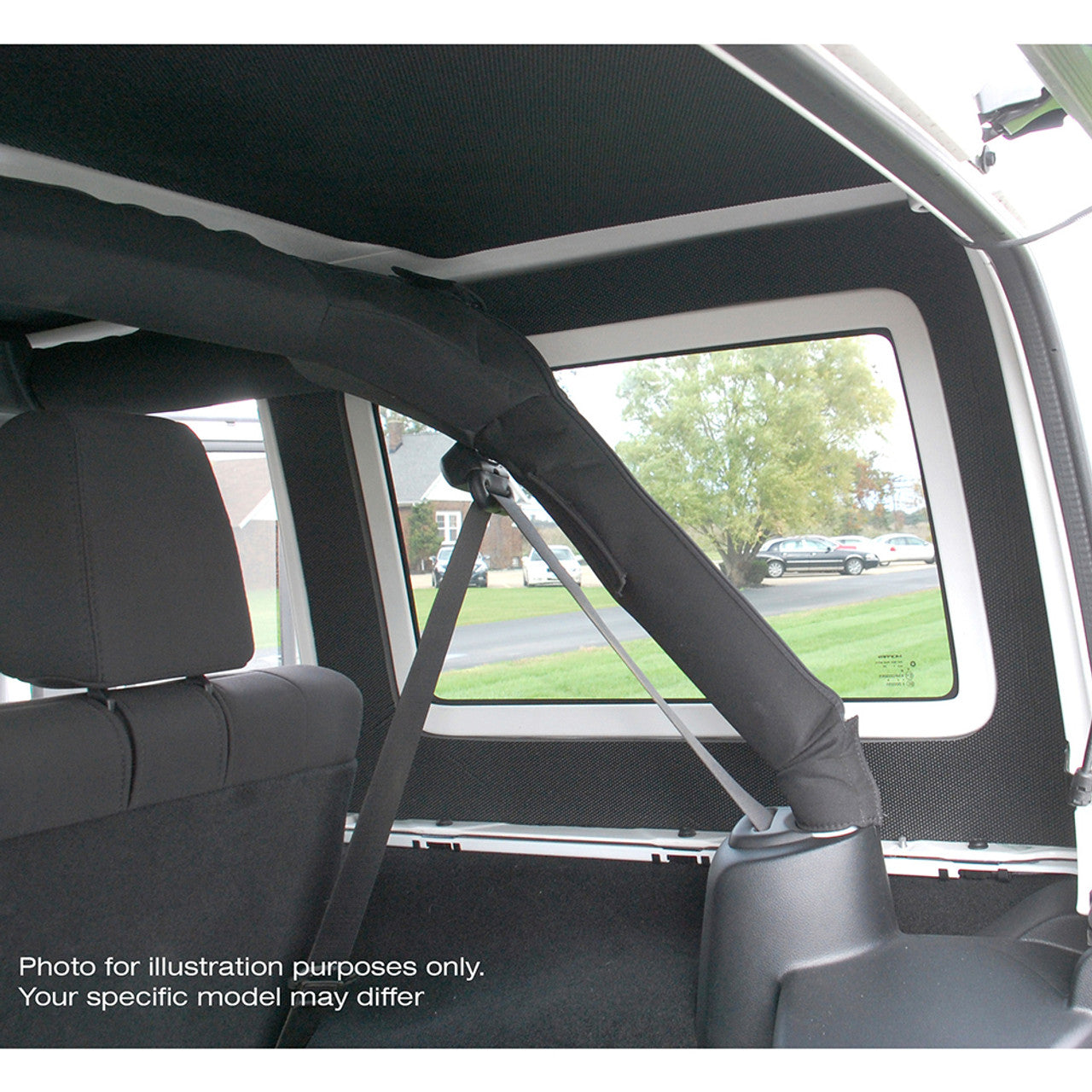 DEI 50173 Black Original Finish Rear Side Window Only for JEEP Wrangler JL 4-Door Photo-2 