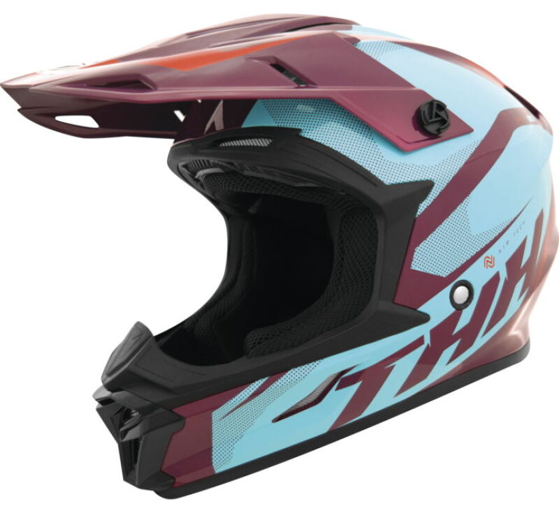 THH Helmets T710XR Airtech Burgundy/Blue - Large