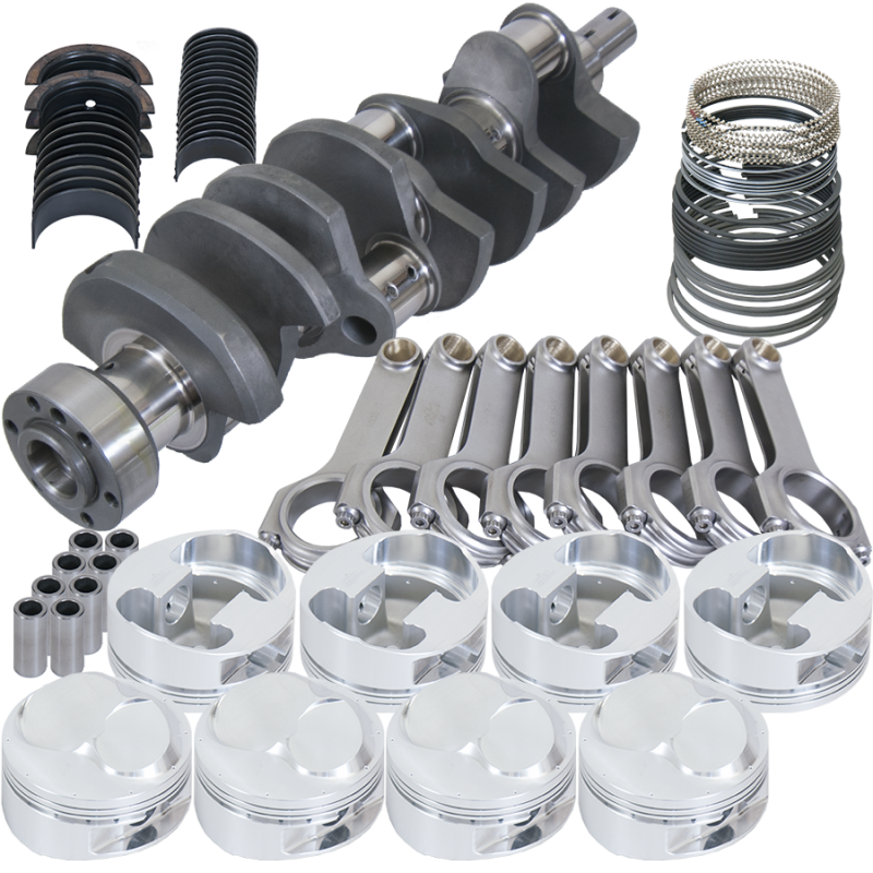 Eagle Chevy 502 1Pc 4.250in Counterwght Crank 6.535in H-Beam 46cc 4.600in Pistons Rotating Assembly