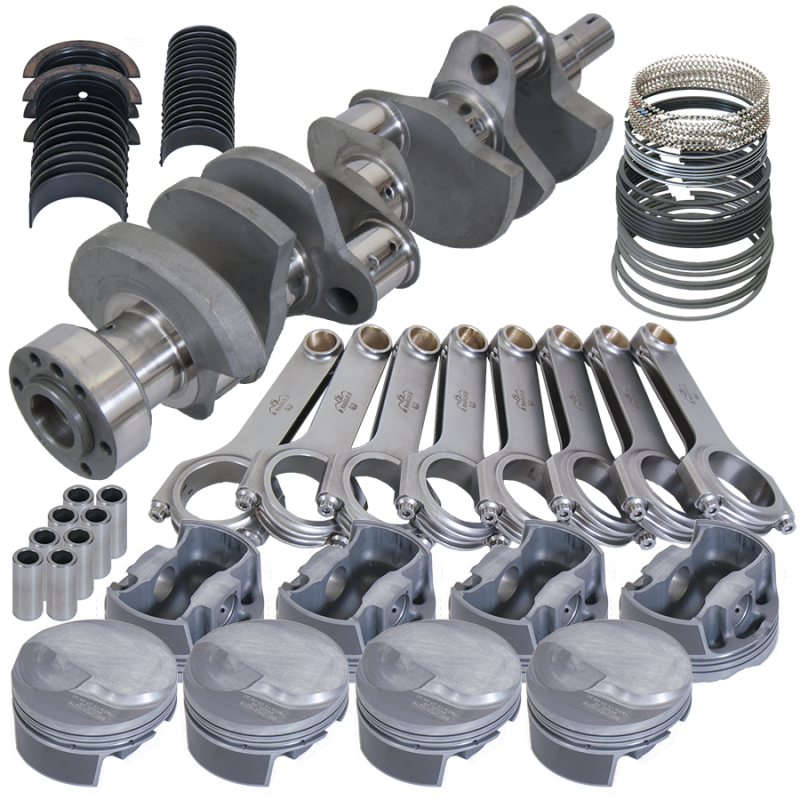 Eagle Chevy Tall 454 1Pc 4.250in Crank 6.800in H-Beam 18cc Dome 4.350in Pistons Rotating Assembly