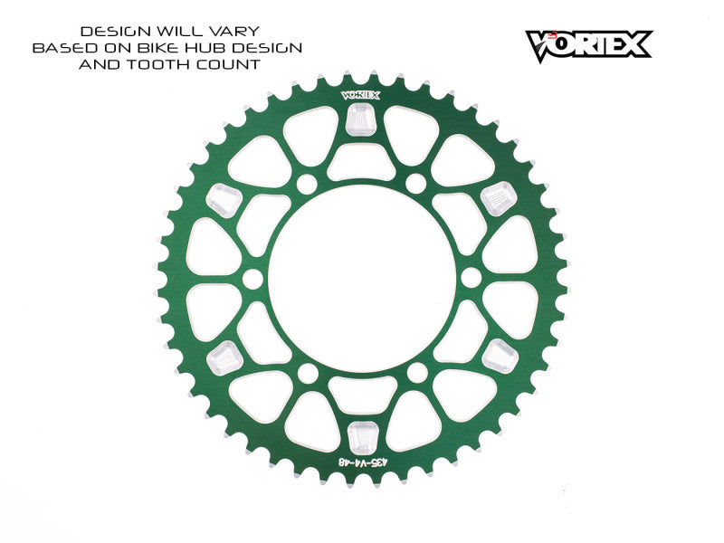 Vortex Racing V4 44 Tooth 530 Rear Sprocket - Green