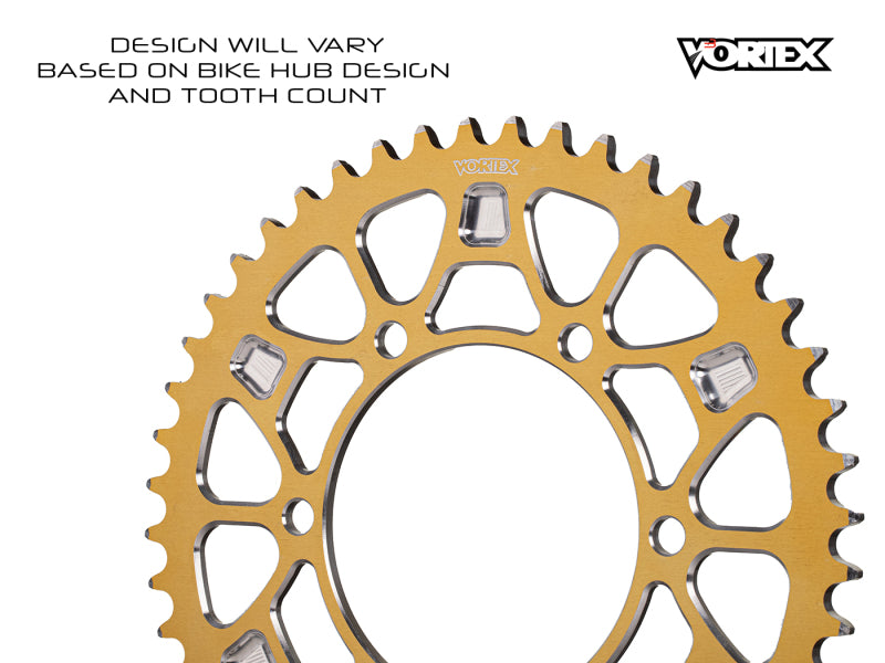 Vortex Racing V4 45 Tooth 520 Rear Sprocket - Gold