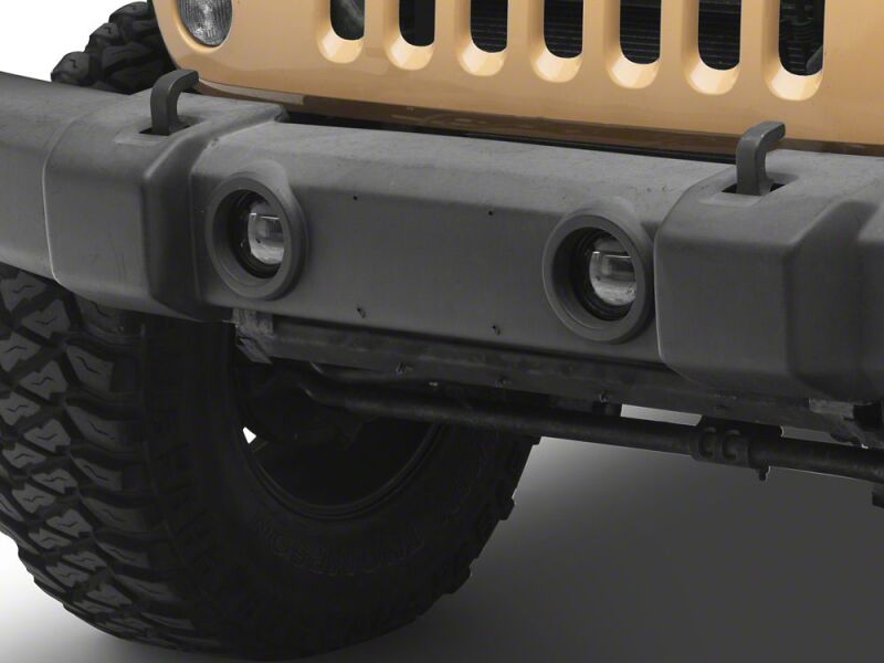 Raxiom 07-18 Jeep Wrangler JK Axial Series LED Angel Eye Fog Lights- Amber and White