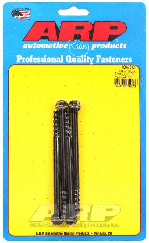ARP Merlin block, Brodix head SB  hex valve cover bolt kit