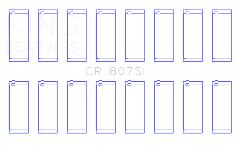 King Engine Bearings Chevy LS1 / LS6 / LS3 (Size STD) Silicone Bi-Metal Alum Rod Bearing Set