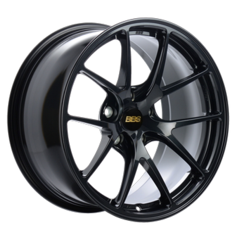 BBS RI-A 18x10.5 / 5x120 ET25 82mm PFS Ring/Clip Required - Metallic Black Subtle Blue Flake