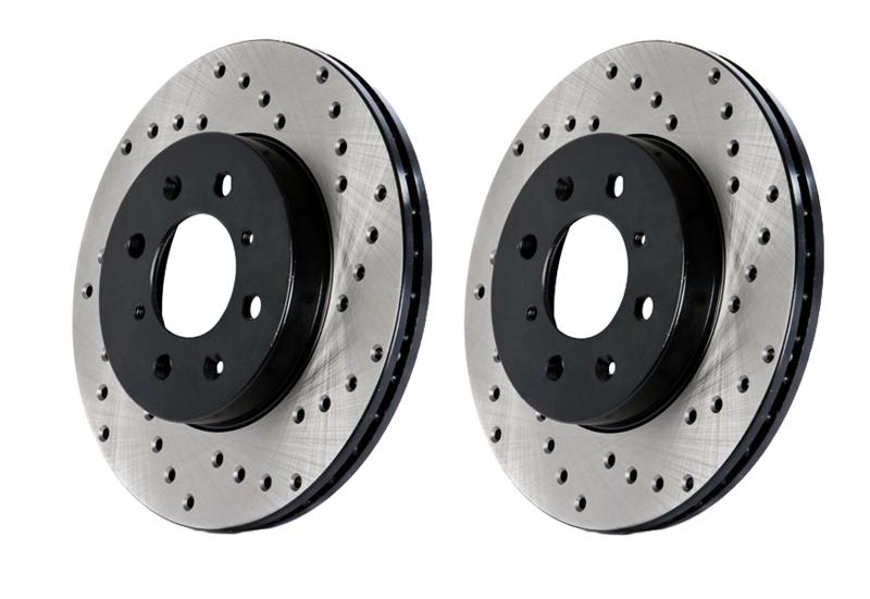 Centric 08-10 Audi R8 Drilled Front OE Design Brake Rotor