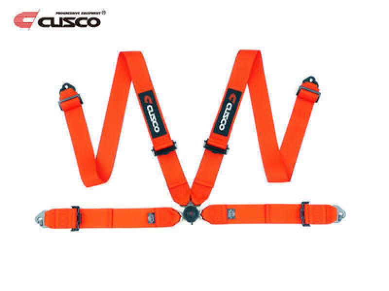 Cusco Universal 4 Point 3in Width Racing Harness - Red