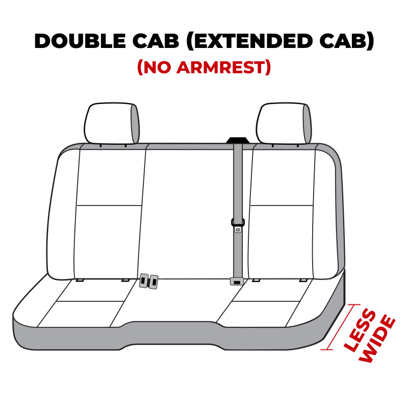 Covercraft 14-18 Chevrolet Silverado Polycotton SeatSaver Custom Second Row Seat Covers - Grey