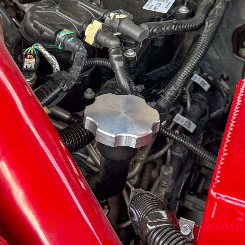 Wehrli 11-25 Ford Power Stroke 6.7L Billet Oil Fill Cap - Clear Anodized