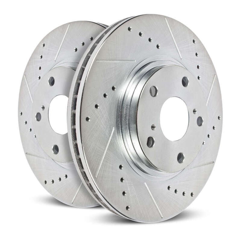 Power Stop 23-25 Honda CR-V Front Drilled & Slotted Rotor - Pair