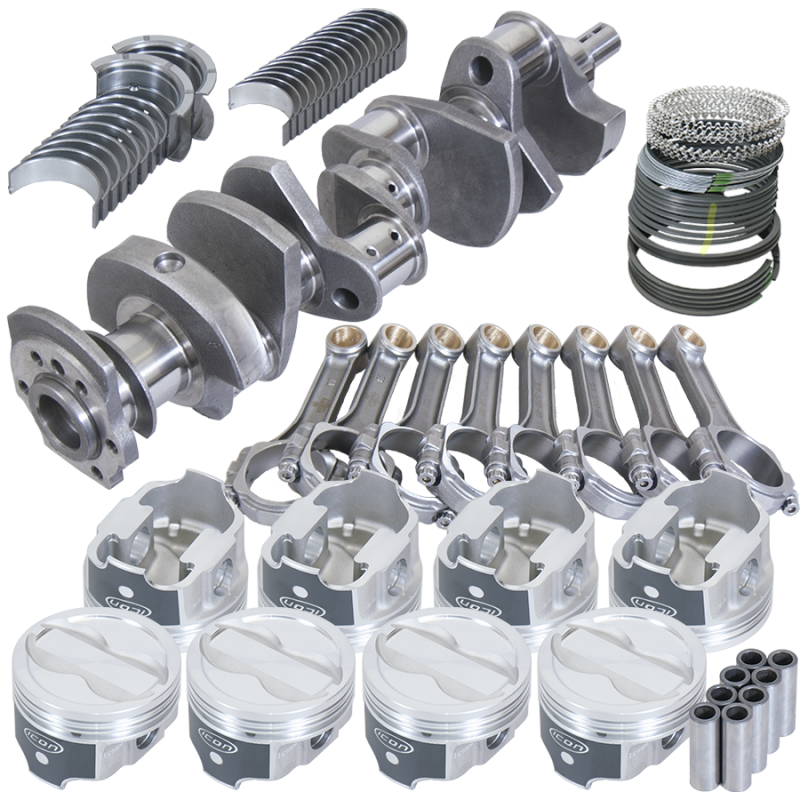 Eagle Chevy LT1350 1Pc 3.750in Crank 5.700in I-Beam Rods -18cc 4.000in Pistons Rotating Assembly