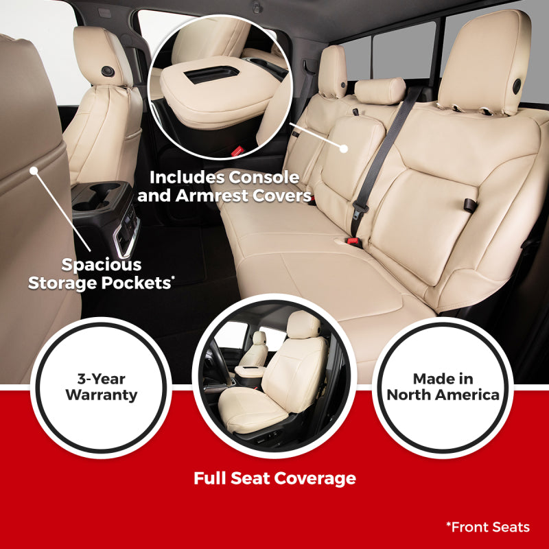 Covercraft 23-26 Toyota Corolla Leatherette PrecisionFit Custom Second Row Seat Covers