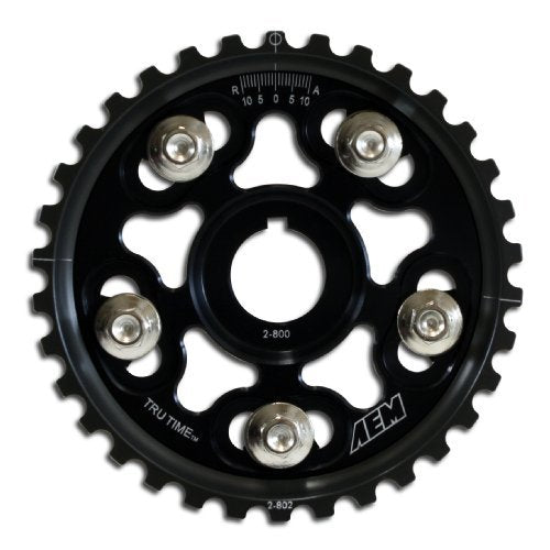 AEM 23-802BK Tru-Time Adjustable Cam Gears for HONDA / ACURA B16 / B18 black Photo-1 