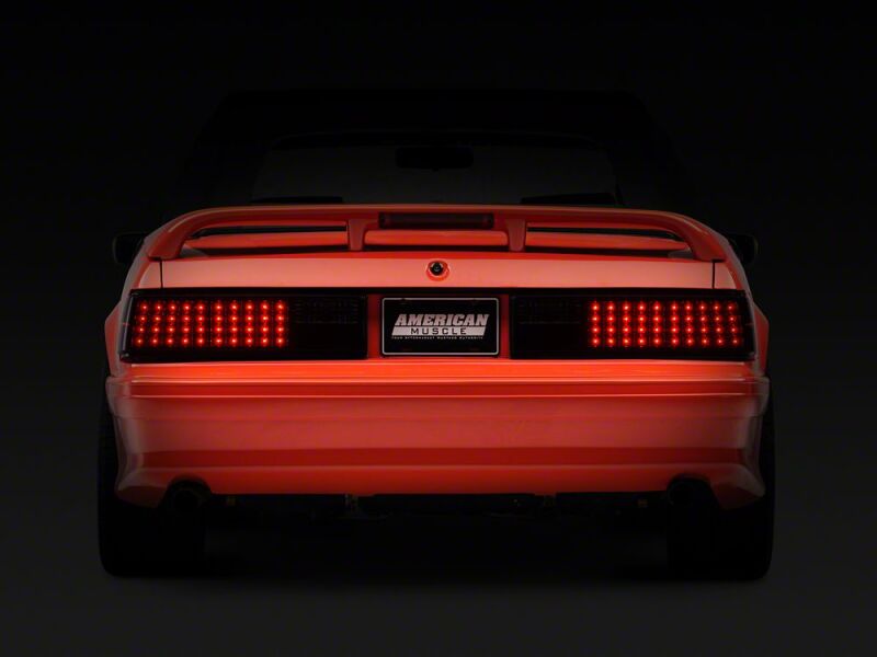 Raxiom 87-93 Ford Mustang Axial Series Smoked LED Tail Lights