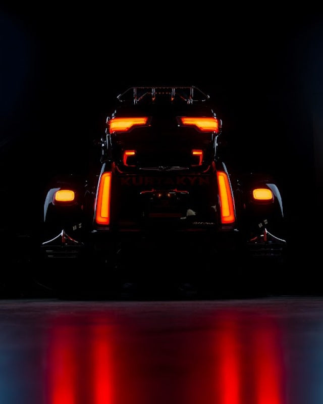 Kuryakyn Tracer LED Rear Lights 09+ H-D Tri Glide - Smoke/Black