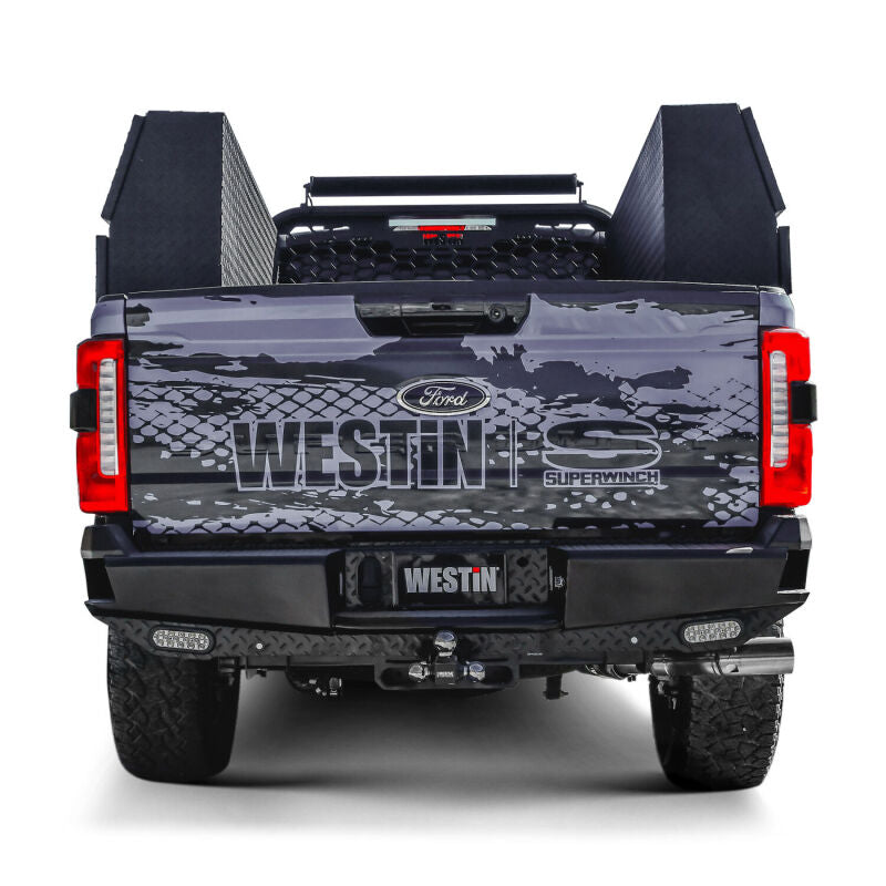 Westin 23-25 Ford F-250/350/450/550/600 HDX Bandit Rear Bumper - Black