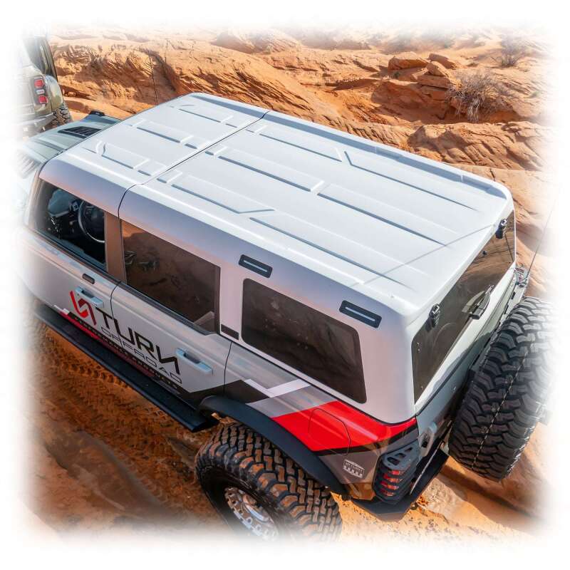 Turn Offroad 21-26 Ford Bronco Hard Top (4Dr) White/Badge Delete & Black Foam Headliner/Wiper & Defr