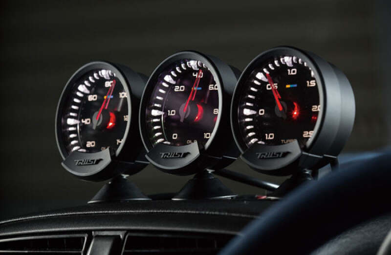 GReddy Sirius Meter - Water Temp 0/120 (Deg.C) 74mm Analog Gauge (w/Water Temp Sensor & Harness Set)