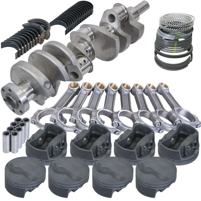 Eagle Ford 289/302 3.400in Crank 5.400in I-Beam Rods -6cc Flat Top 4.000in Pistons Rotating Assembly