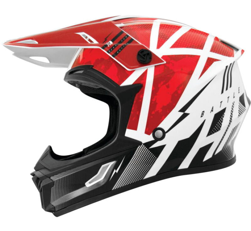 THH Helmets T710XR Battle Red/Black Youth - Large
