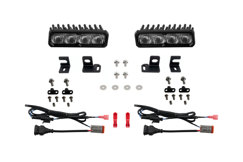 Diode Dynamics 2024-2026 Toyota Tacoma/4Runner Fog SS6 Pro LED Kit White 6000K