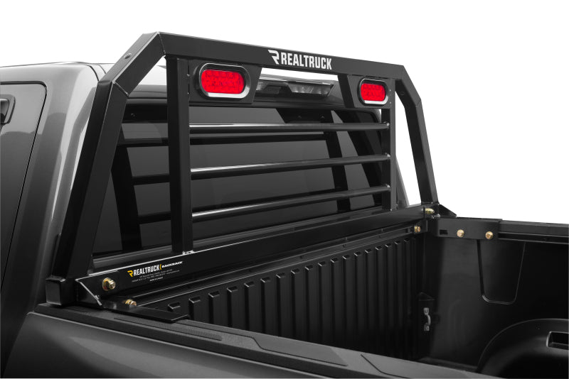 BackRack 99-24 Ford F-250/350/450 SD (17-24 Alum Body) SRL Rack Lighted Shortened Frame ONLY Req. HW