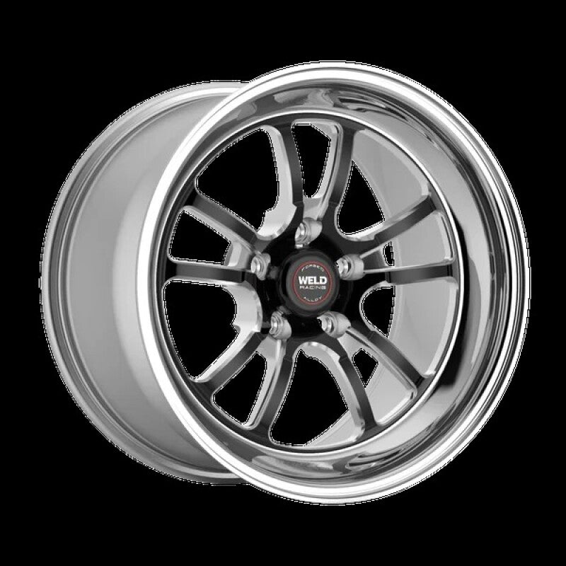 Weld S70 RT-S 17x8in / 5x114.3 BP / 5.2in. BS - Black Center - Polished Shell Wheel